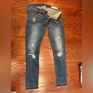 Rag & bone distressed skinny jeans